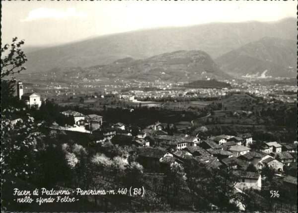 Pedavena Panorama nello sfondo Feltre