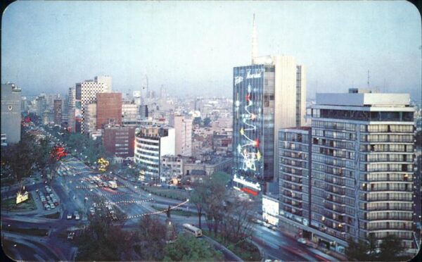 Mexico City Crepusculo sobre la ciudad