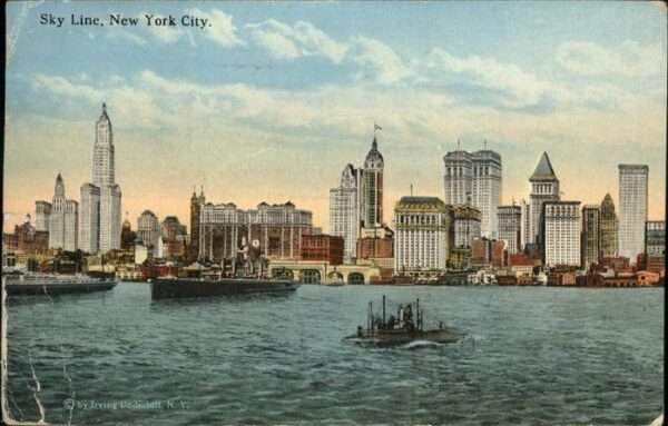 New York City Skyline of Manhatten from Jersey City S