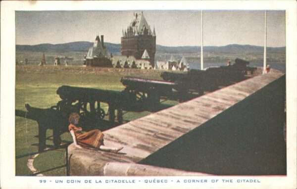 Quebec Un coin de la Citadelle Kanone