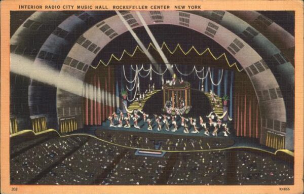 New York City Interior Radio City Music Hall Rockefel