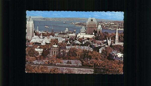 Quebec Panoramic view in autumn