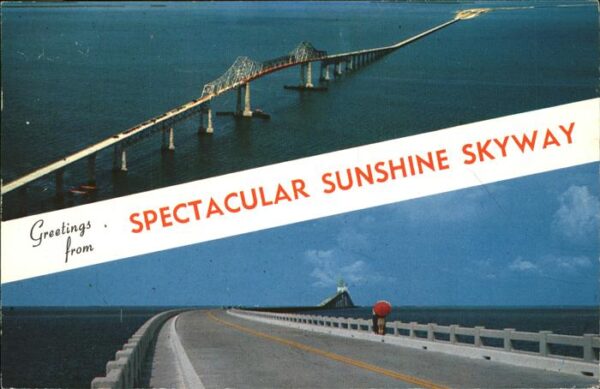 Tampa Florida The Sunshine Skyway bridge
