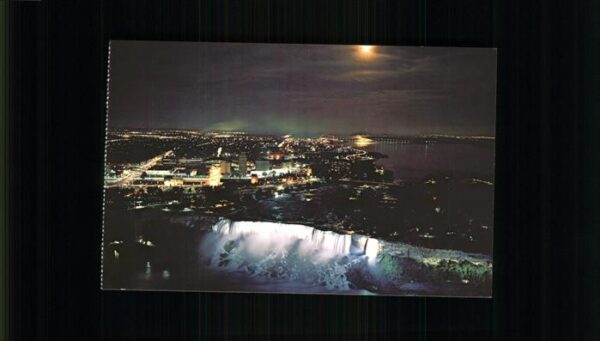 Ontario Canada American Falls at night Niagara Falls