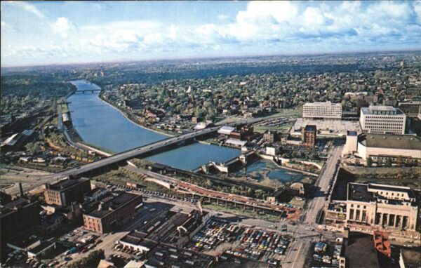 Rochester New York View from top of Xerox Square Office Bu