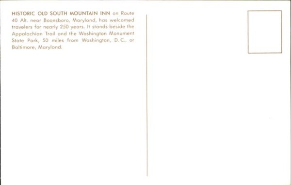Boonsboro Historic Old South Mountain Inn – Bild 2