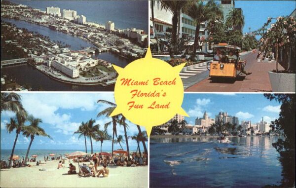 Miami Beach Hightlights aerial view