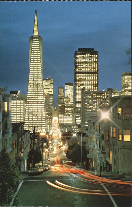 San Francisco California Financial district Montgomery Street Sk
