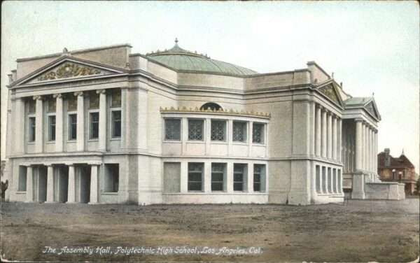 Los Angeles California The Assembly Hall Polytechnic High Scho