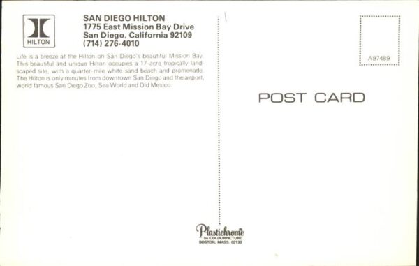 San Diego California Hilton Hotel on Mission Bay aerial view – Bild 2