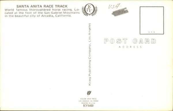 Arcadia California Santa Anita Race Track Horse Racing San – Bild 2