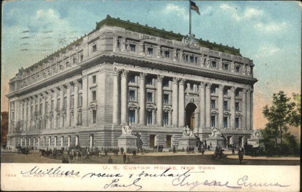 New York City US Custom House Monument