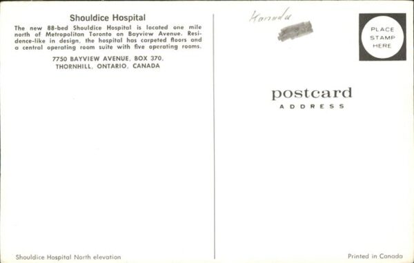 Thornhill Shouldice Hospital Illustration – Bild 2