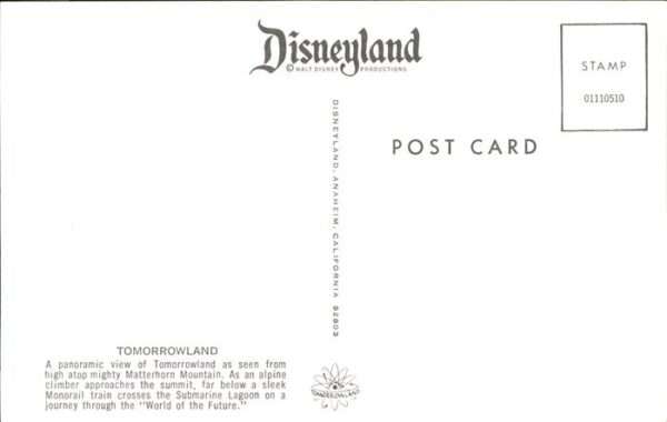 Disney Walt Panoramic view of Tomorrowland view fro – Bild 2