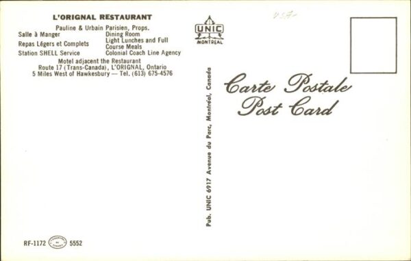 L Orignal Restaurant Motel – Bild 2