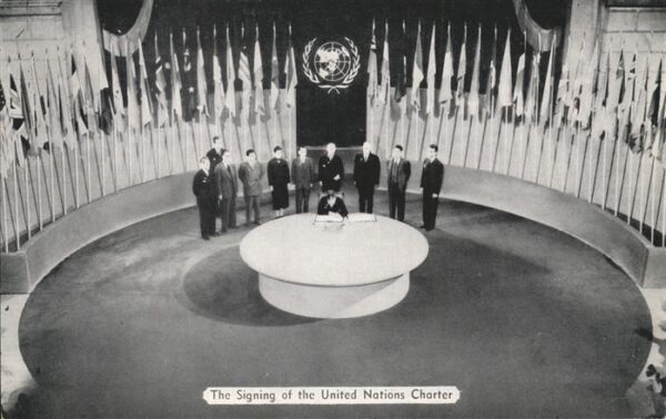 San Francisco California United Nations Unies Signing of the Uni
