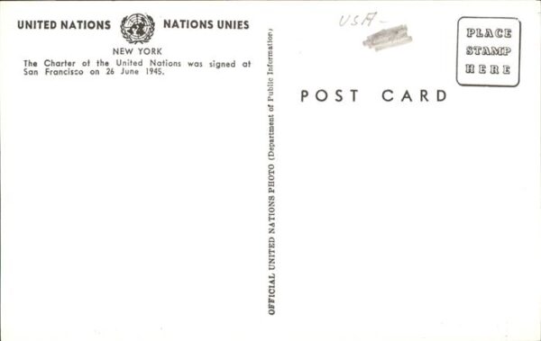 San Francisco California United Nations Unies Signing of the Uni – Bild 2