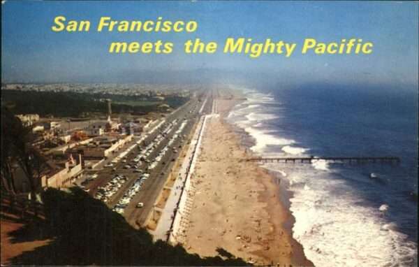 San Francisco California Ocean Beach and Great Highway