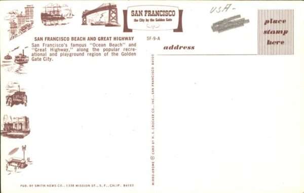 San Francisco California Ocean Beach and Great Highway – Bild 2