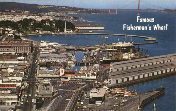 San Francisco California Fisherman's Wharf Golden Gate Bridge Aq