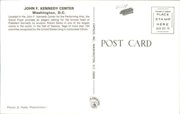 Washington DC John F. Kennedy Center for Performing A – Bild 2