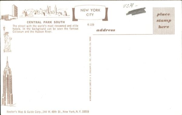 New York City Central Park South Coliseum Hudson Rive – Bild 2