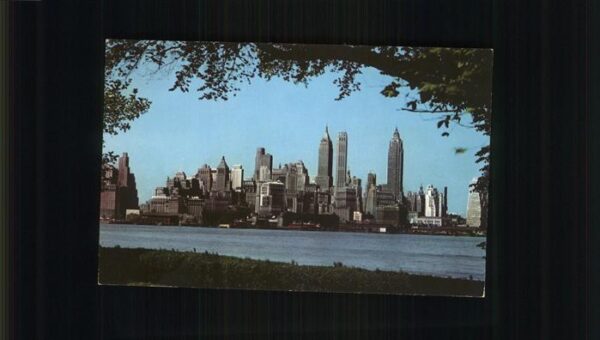 New York City Lower Manhatten Skyline view from Gover