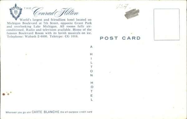 Chicago Illinois Conrad Hilton Hotel – Bild 2