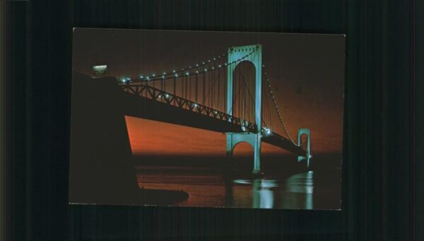 New York City Bronx Whitestone Bridge illuminated Eas