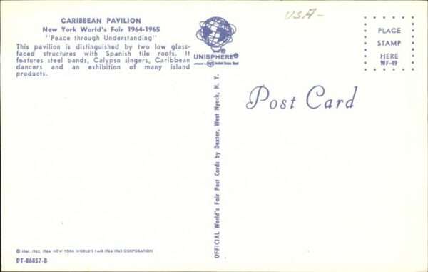 New York City World_s Fair 1964 - 1965 Caribbean Pavi – Bild 2