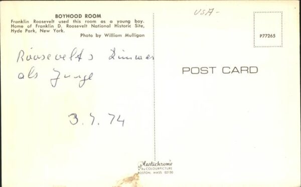 New York City Boyhood Room Franklin Roosevelt Nationa – Bild 2