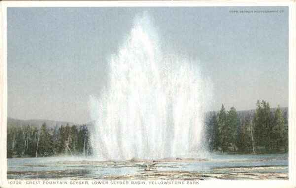 Yellowstone National Park Great Fountain Geyser Lower Geyser Basi