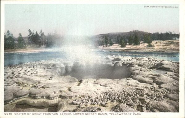 Yellowstone National Park Crater of Great Fountain Geyser Lower G