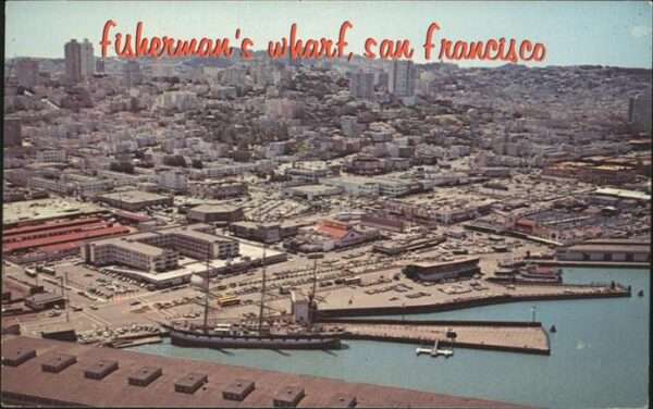 San Francisco California Fisherman's Wharf Golden Gate Bridge ae