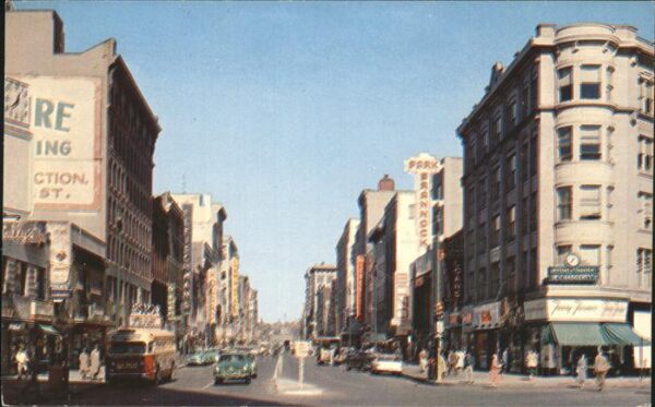 Syracuse New York Salina Street Looking North from Chimes