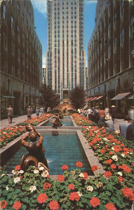 New York City Channel Garden Rockefeller Center