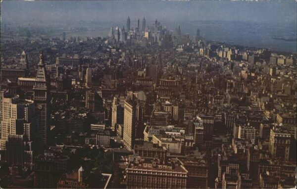 New York City Lower Manhatten view from the Empire St