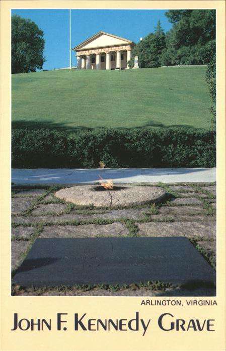 Arlington Virginia John F. Kennedy Grave and Arlington Hou