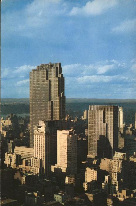 New York City Midtown Skyline with Rockefeller Center