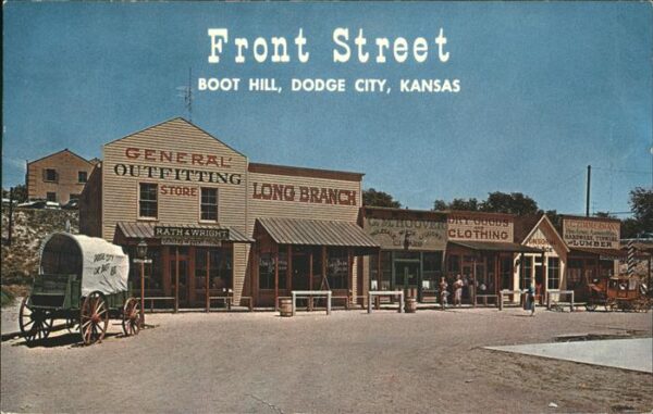 Dodge City Front Street Boot Hill Reproduction of