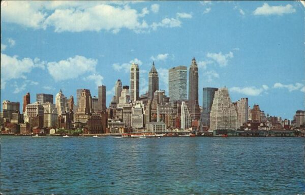 New York City Lower Manhatten Skyline Wall Street Dis