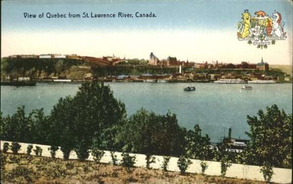 Quebec View from St. Lawrence River Laval Univ