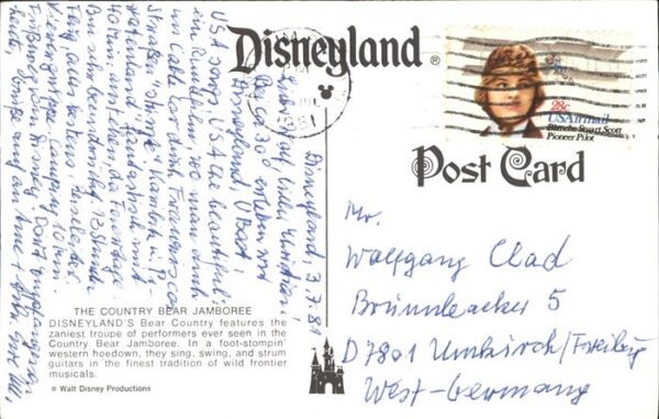 Disney Walt The Country Bear Jamboree Disneyland – Bild 2