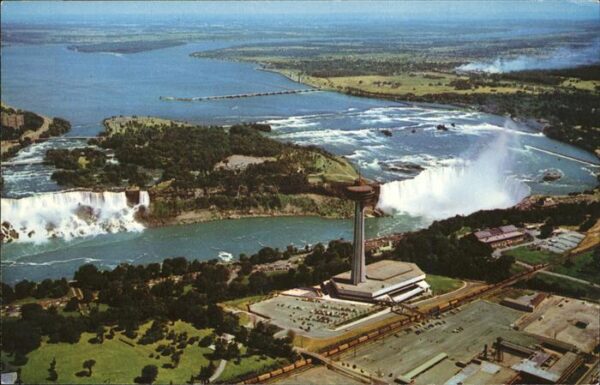 Niagara Falls Ontario Aerial view of American and Horsehoe Fa