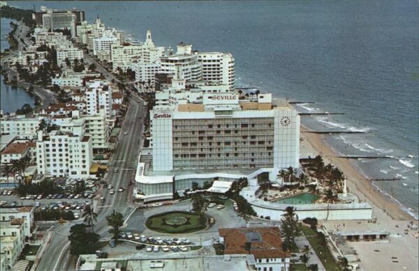 Miami Beach Looking north from Seville Hotel Hotel