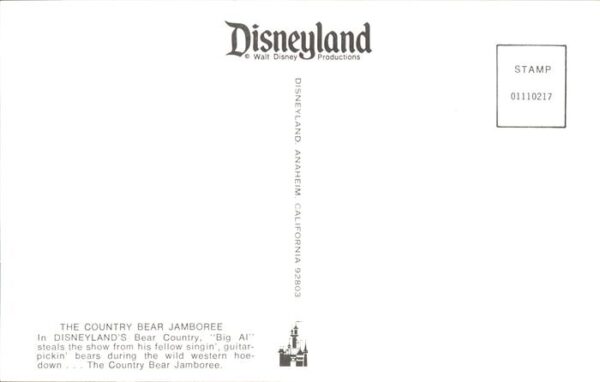 Disney Walt The Country Bear Jamboree Disneyland – Bild 2