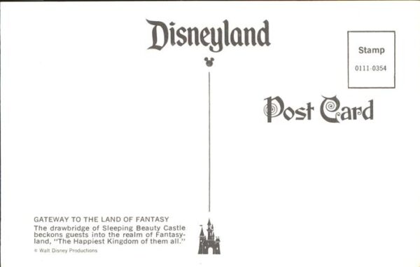 Disney Walt Gateway to the Land of Fantasy Sleeping – Bild 2