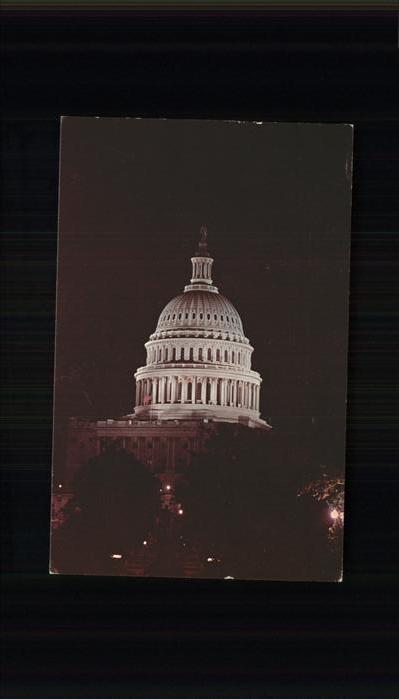 Washington DC United States Capitol at night
