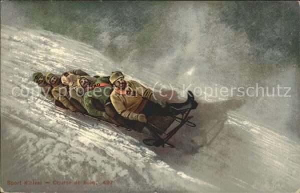Wintersport Bobsport Bobfahren Bobbahn