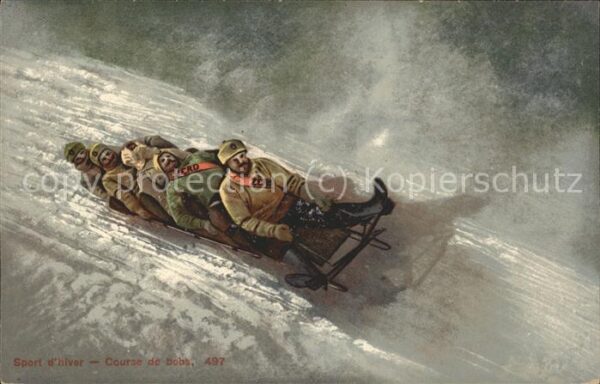 Wintersport Bobsport Bobfahren Bobbahn